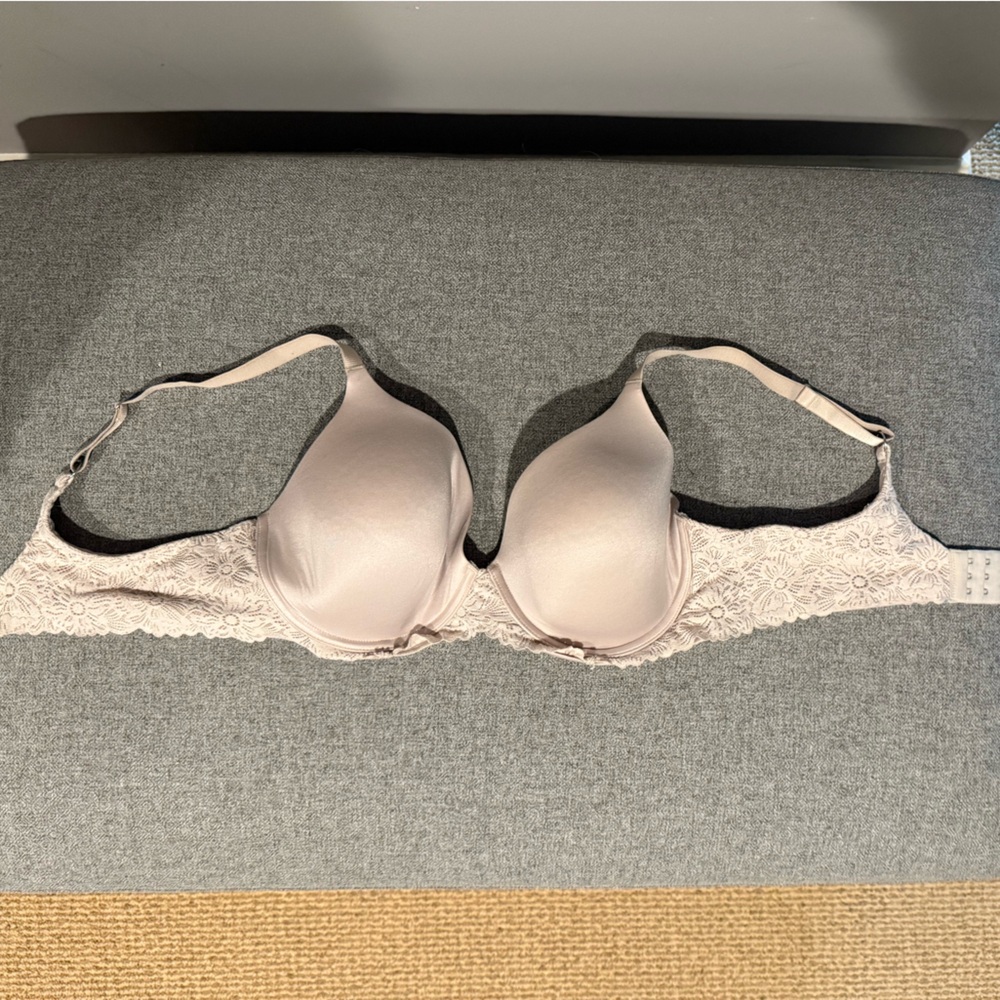 Aerie Real Sunnie Full Coverage Lace Women's Bra - Cream